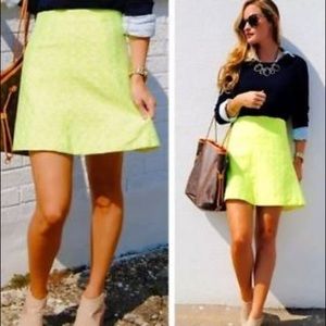 J Crew Jacquard miniskirt